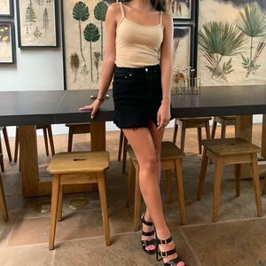 Black Recycled Denim Levi’s Skirt